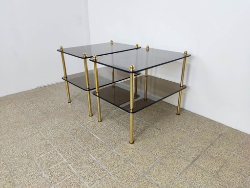 2x tables d'appoint ou tables de chevet Hollywood regency
