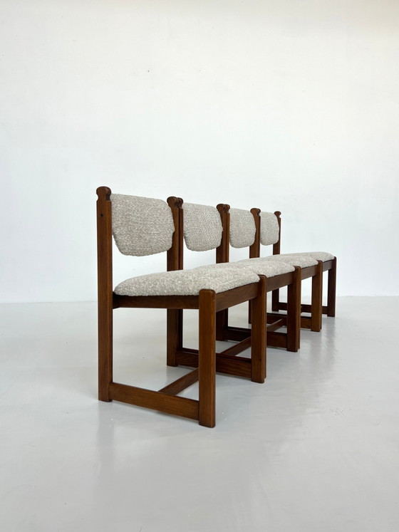 Lot de 4 chaises de salle à manger vintage en chêne – Scandinavian (photo 2 of 11)
