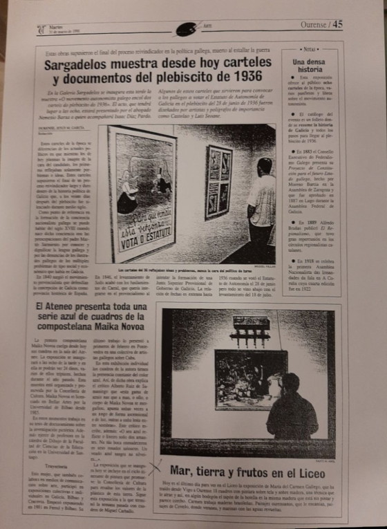 Image 1 of ORIGINAL PAINTING BY CARMEN GALLEGO – CUBIST NUDE