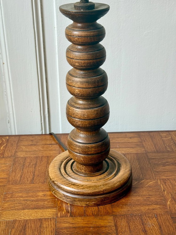 Image 1 of Lampvoet van gedraaid hout