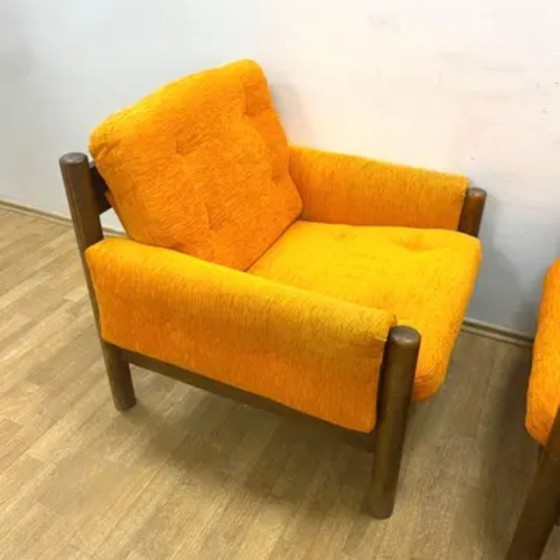 Image 1 of Mid-Century Seating Set (Armchairs & Sofa), 1970s