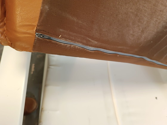 Image 1 of Noboru Nakamura cognac lederen fauteuil 