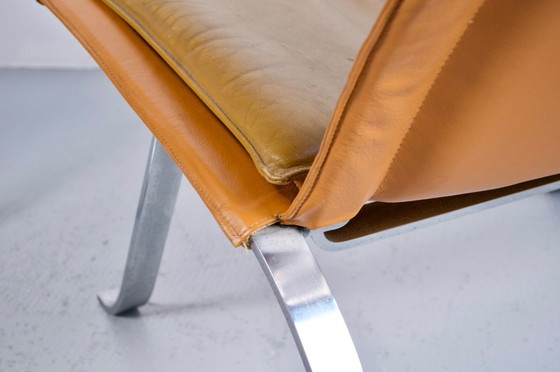 Image 1 of IMPONENTE COPPIA DI POLTRONE IN PELLE E ACCIAIO DEGLI ANNI '60