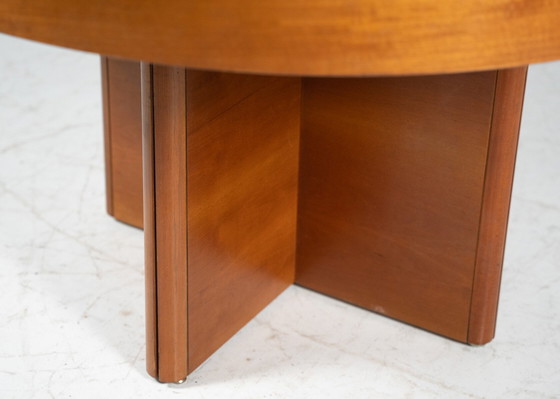 Image 1 of Mid Century Ronde Eettafel Door Tito Agnoli Voor Molteni, 1970S