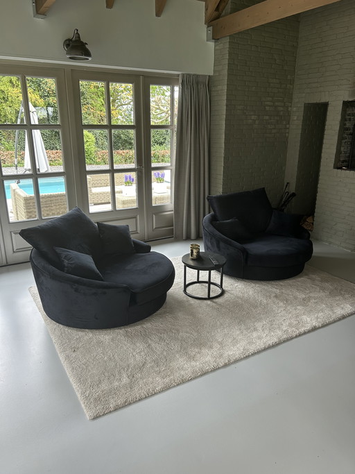 Runde Drehstühle / Sessel