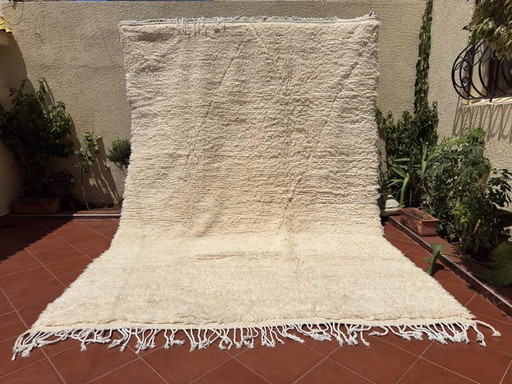 Tapis simple berbère en laine naturelle 200/300