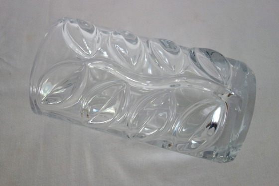 Image 1 of Jarrón antiguo de cristal con follaje Vannes