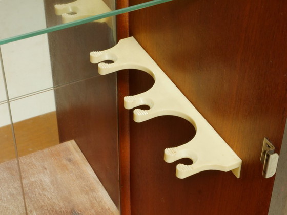 Image 1 of Vintage Wohnzimmerschrank 60er Jahre, Cocktailschrank Hausbar, Vitrine mit Glasschiebetüren, Mid Century Highboard, Deutschland