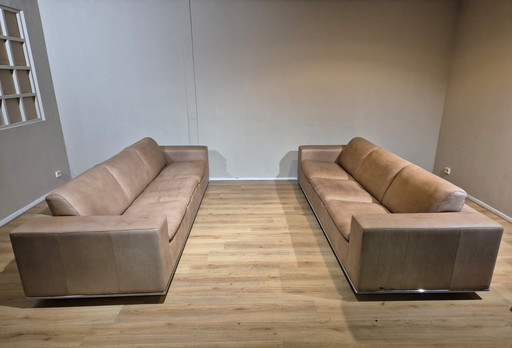 2x de Sede DS3 - 4 seater Sofas - Brown - Leather - Design