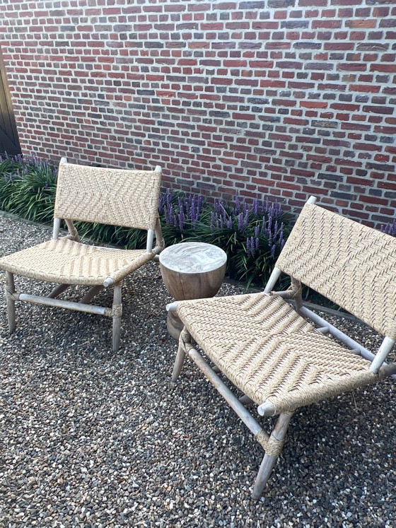2 fauteuils de salon en teck – Nmoss, Chaises de jardin, Wood (photo 5 of 5)
