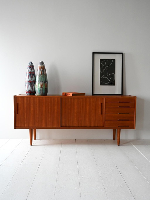 Scandinavian Vintage Sideboard Designed by Nils Jonsson