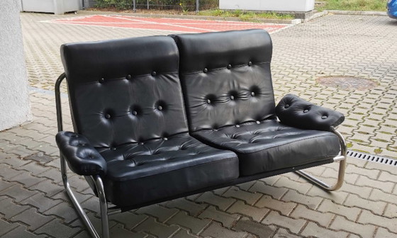Image 1 of Divano in pelle Borkum Ikea Svezia anni '70 Bauhaus