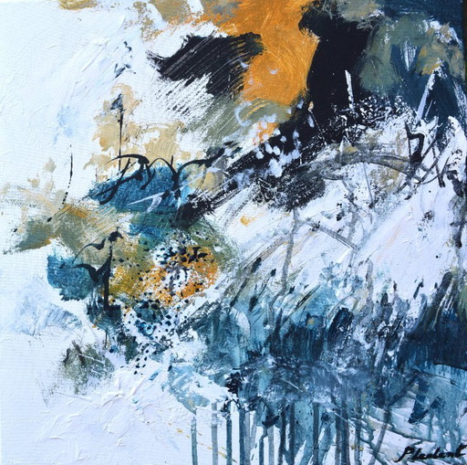 Snowy Track – schilderijen tekeningen, Canvas