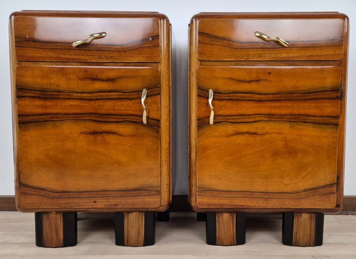 Tables de chevet Art Déco Emiliani 1934