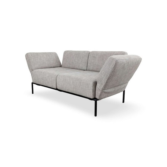 Original Ligne Roset 2-seater Sofa Couch Designer Peter Maly, 2 seaters, Textile, Grey (photo 4 of 10)