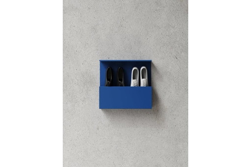 NICHBA Scatola porta scarpe 50 cm – Blu – wandkast, Metal