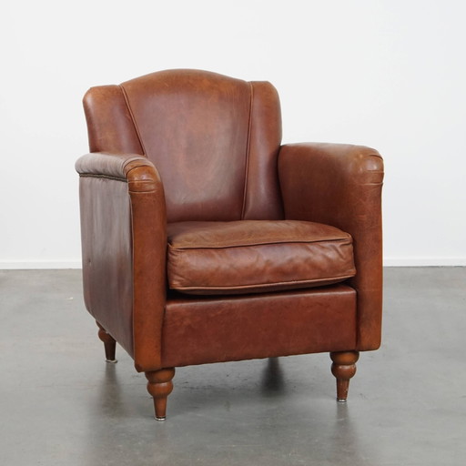 Sheepskin Art Deco Armchair/Armchair