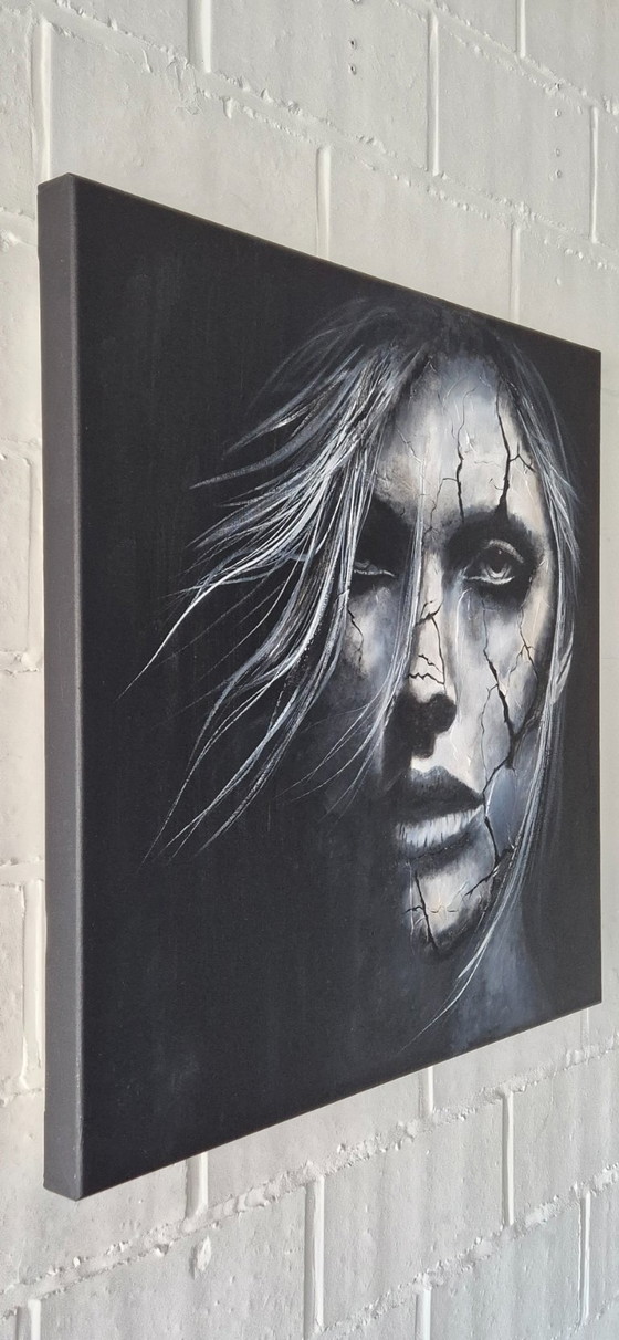 Cuando la piel se rompe - Pintura de técnica mixta – Pinturas y dibujos, Canvas (photo 9 of 12)