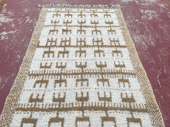 Tappeto berbero marocchino crema e cammello 250x200 cm – motivi geometrici – Tappeti, Lana, Cotone, Bohemian (photo 5 of 10)