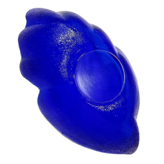 Image 1 of Ciotola per caramelle vintage in vetro cobalto