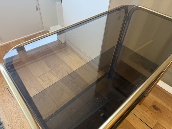 Image 1 of Originele vintage kast met rookglas