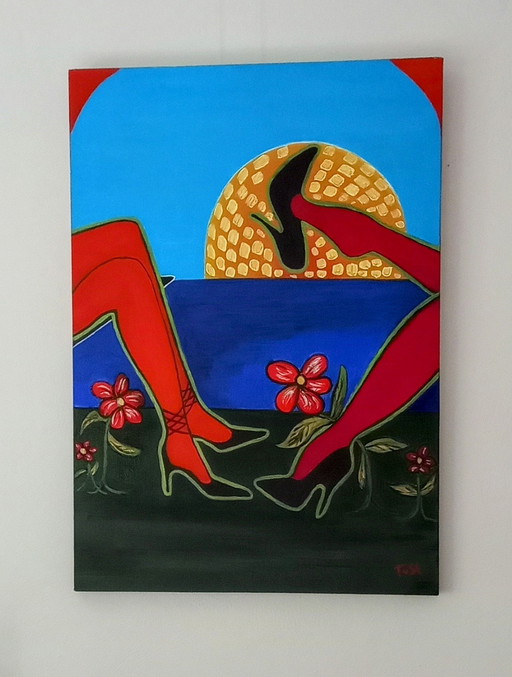 Tineke van Steenbergen HAPPY LIFE, 70 x 100 cm