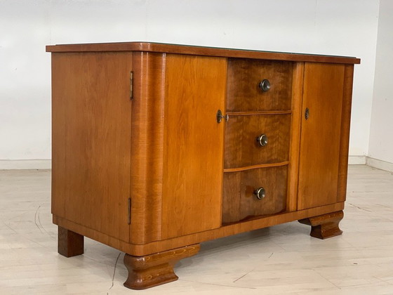1960s Chest of Drawers Sideboard Cabinet Hallway Cabinet Living Room Cabinet VINTAGE – Wood (photo 2 of 9)