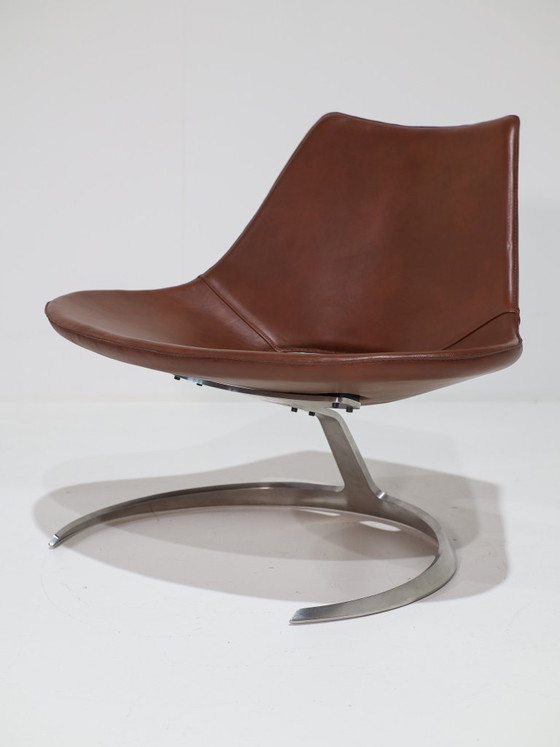 Scimitar Chair IS63 Fabricius and Kastholm Ivan Schlechter – Fabricius en Kastholm, Armchairs, Metal, Leather (photo 9 of 15)