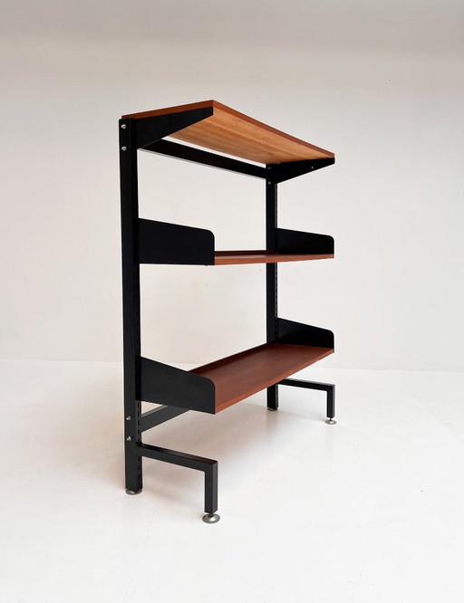 Mueble de pared vintage independiente y regulable, años 60