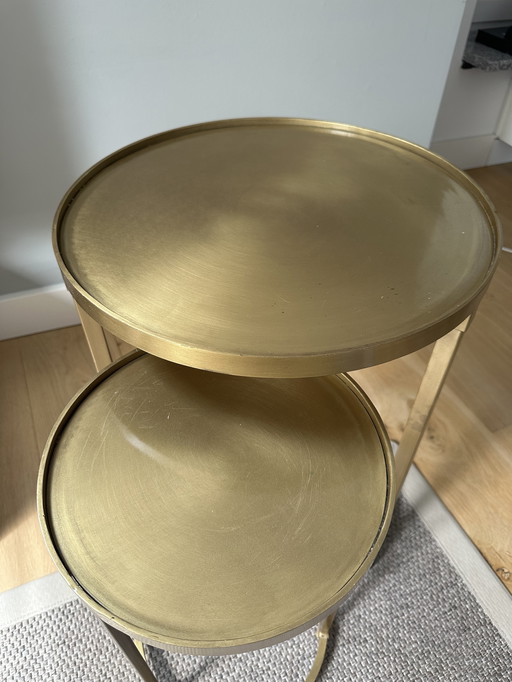 Gold side tables (set of 2)