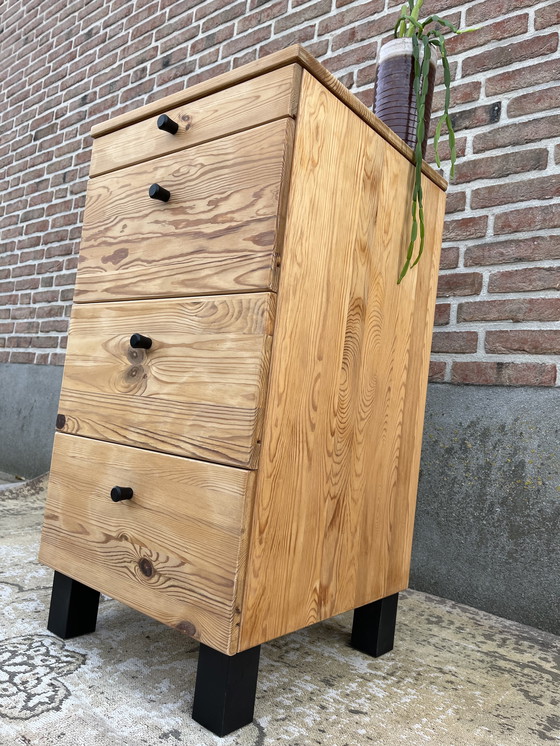 Image 1 of Cassettiera vintage scandinava con 4 cassetti