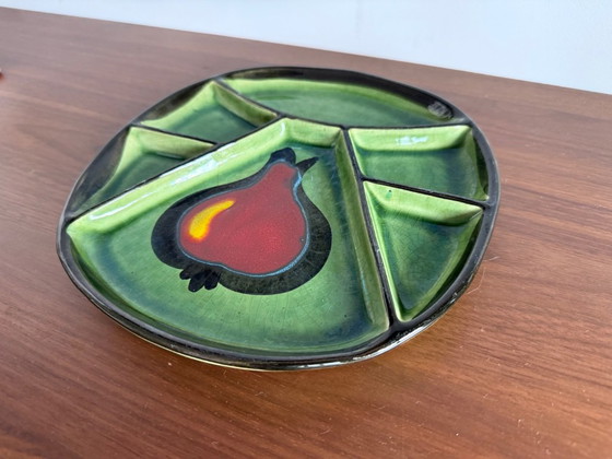 Plato Antiguo Compartimentado de Loza Fina Hacia 1970 – Ceramic (photo 3 of 5)