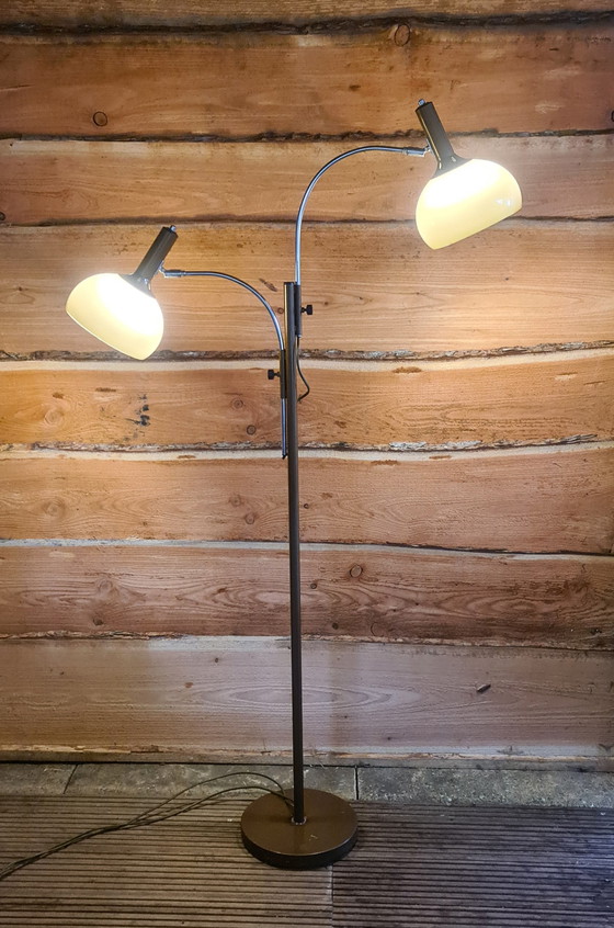 Image 1 of Lampada da terra di design vintage, ad arco, a fungo, Dijkstra Lamps