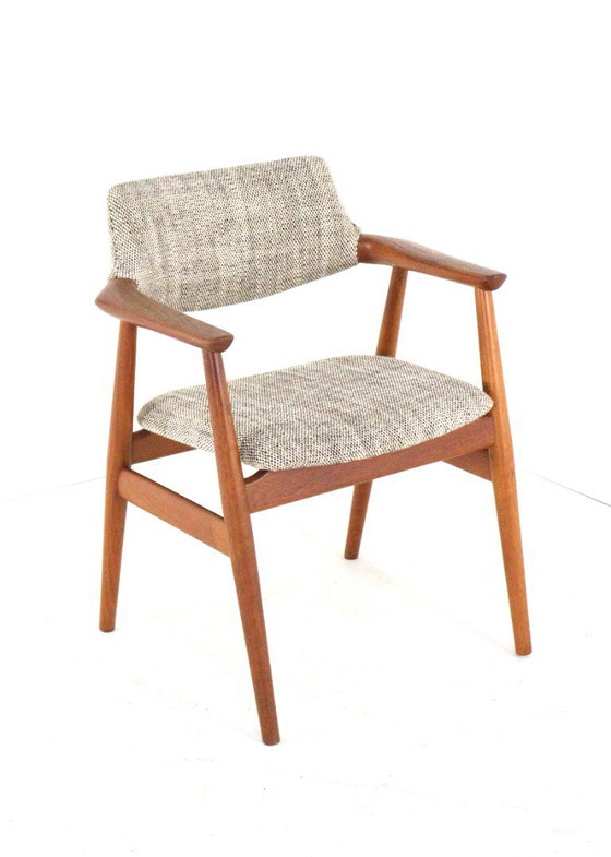 Image 1 of Svend Åge Eriksen voor Glostrup GM11 stoel vintage Deens design nieuw gestoffeerd