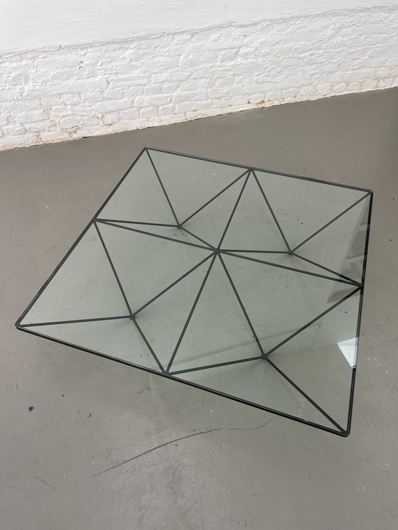 Image 1 of B&B Italia Alanda coffee table glass table 80s Paolo Piva designer table vintage