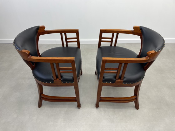 Image 1 of Set van 2 Luxe Art Nouveau Fauteuils / Stoelen