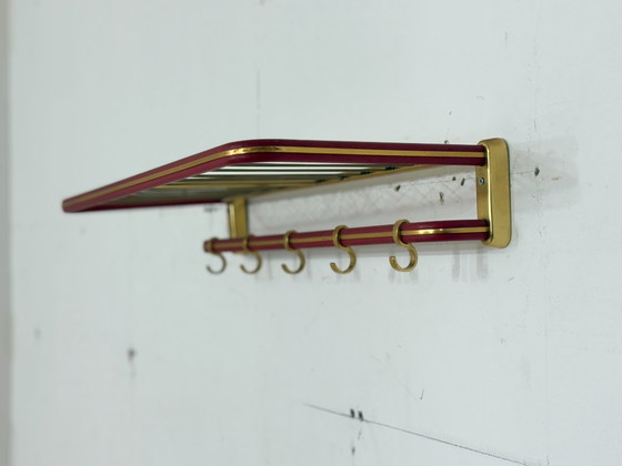 Image 1 of Design uit het midden van de vorige eeuw / stijlvolle wandkapstok / jaren 60 / vintage kledingstandaard
