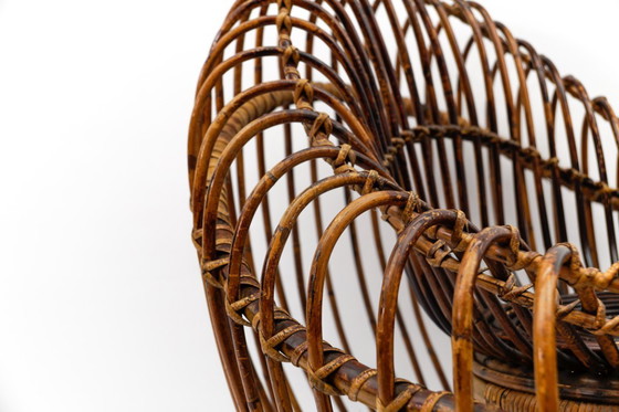 Image 1 of Fauteuil van rotan en bamboe van Janine Abraham & Dirk Jan Rol, jaren 50