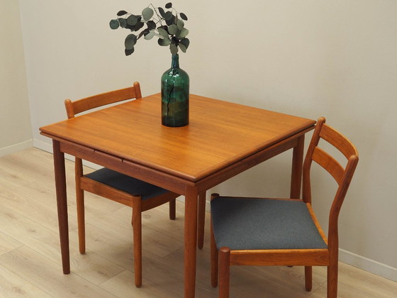 Image 1 of Teakhouten tafel, Deens ontwerp, jaren 70, productie: Denemarken