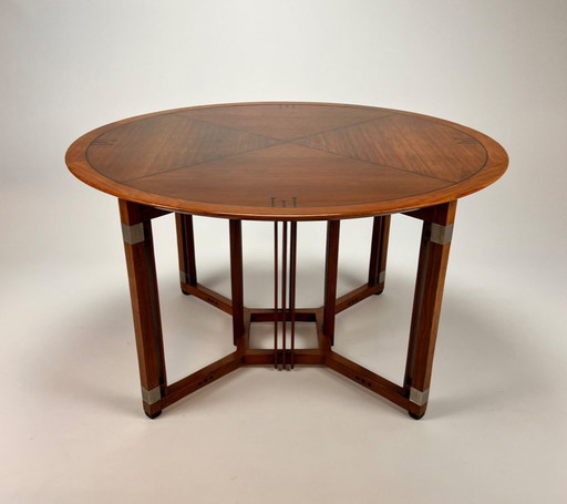 Art deco Schuitema round dining table 