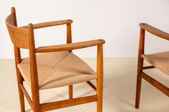 2 sillas de comedor Hans J. Wegner CH37 en roble aceitado, década de 1970. – Carl Hansen & Søn, Wood, Vintage (photo 7 of 12)