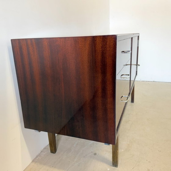 Image 1 of Subtle high-gloss sideboard in Scandinavian style