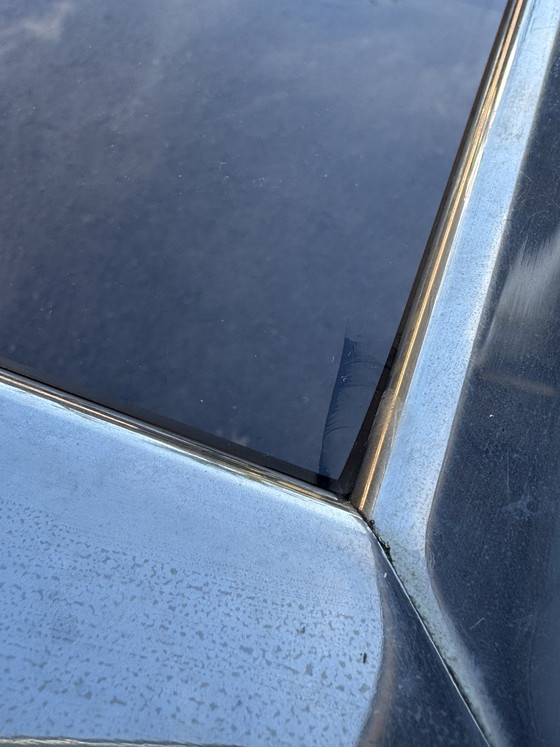 Image 1 of Chrome and smoked glass coffee table, 1970s