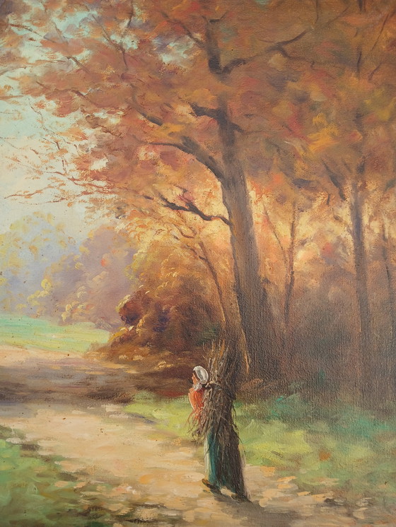Image 1 of Oil On Canvas Signed, Joseph Izarie-Riviere