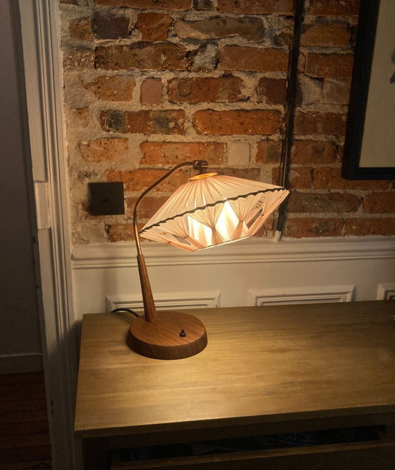 Image 1 of Lampada da tavolo Temde Leuchten in teak e ottone