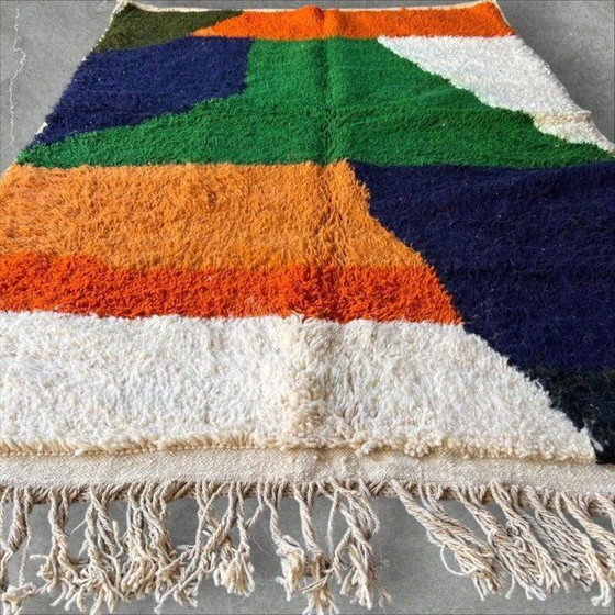 Alfombra bereber cruda con patrones coloridos 250cmx150cm – Wool, Bohemian (photo 4 of 6)