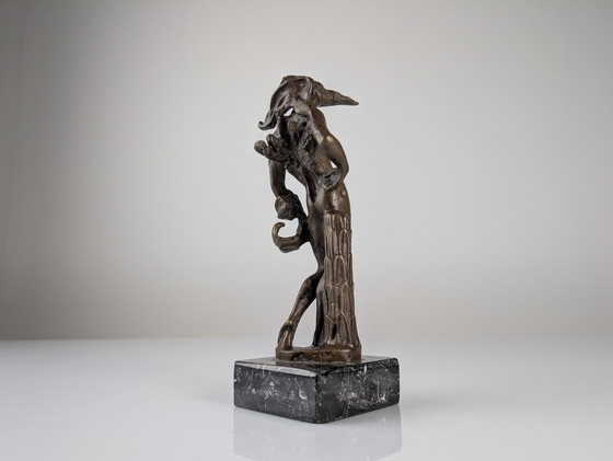 Image 1 of Scultura in bronzo "Birdman" di Salvador Dalí