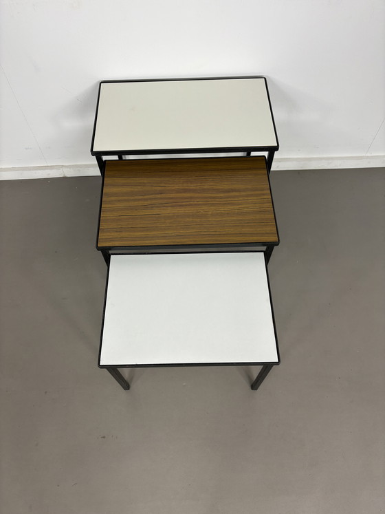 Image 1 of Vintage Artimeta Mimiset with reversible top, largest 50 cm width, 29 cm depth, 40 cm height.