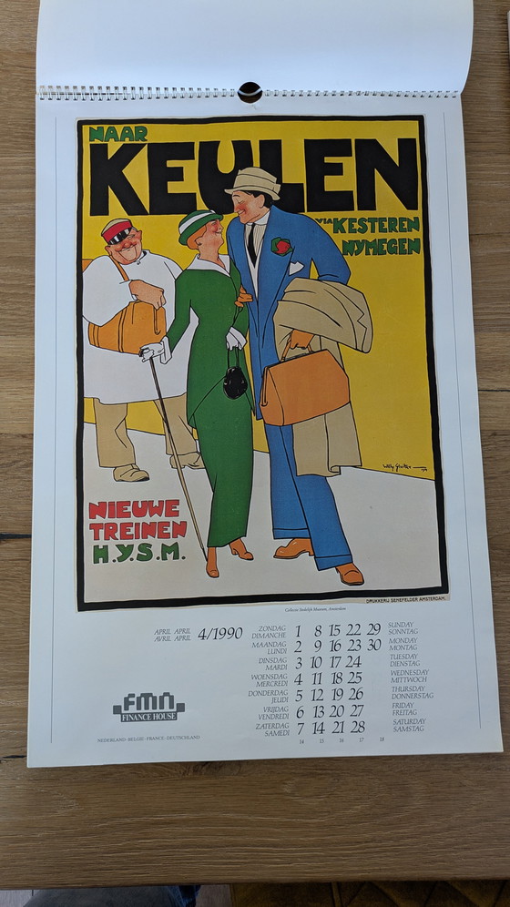 Image 1 of Calendario vintage 1990 Holland Posters (società finanziaria)