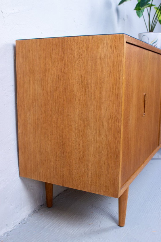 Image 1 of Vintage Sideboard Chest of Drawers Hundevad Oak 60s Mid-Century